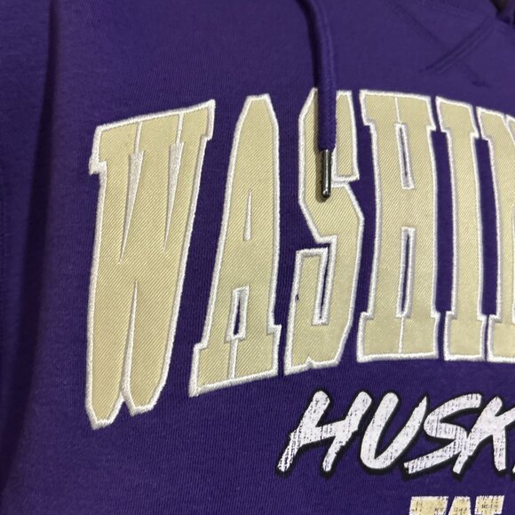 NEW Washington Huskies Colosseum Athletics Purple Hoodie Sweatshirt Men's L - Picture 3 of 11